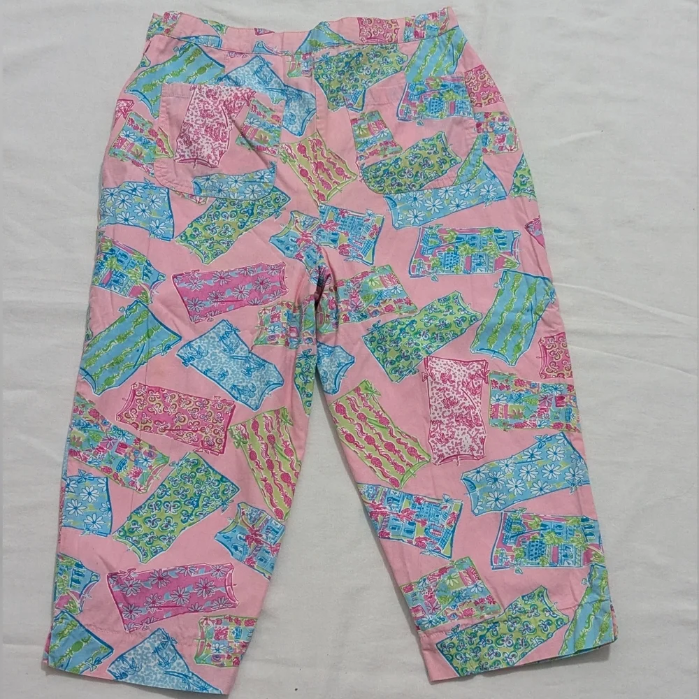 Lilly Pulitzer Pink Pants with Print of Lilly Pulitzer Dresses